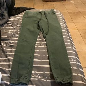green stylish joggers